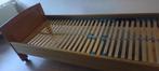 eenpersoons bed met stevige lattenbodem 80 x 200, Ophalen, Gebruikt, Eenpersoons, Bruin