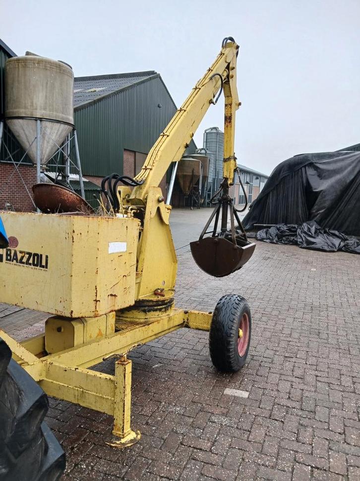 Icar bazzoli getrokken kraan banden trekker opraapwagen, Zakelijke goederen, Agrarisch | Werktuigen, Weidebouw, Ophalen