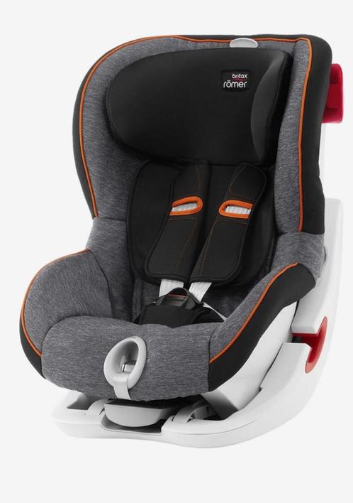 Britax Römer King II LS grey marble zgan, Kinderen en Baby's, Autostoeltjes, Zo goed als nieuw, Romer, Autogordel of Isofix, Slaapstand