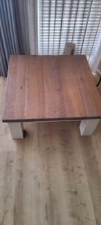 Robuuste Eiken Salontafel met Lade, Huis en Inrichting, Tafels | Salontafels, Ophalen, Landelijk, Minder dan 50 cm, Rechthoekig
