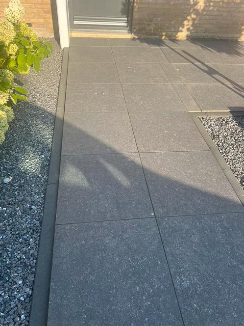 8x Keramische Tuintegels Antraciet Beton 60x60x6cm, Tuin en Terras, Tegels en Klinkers, Nieuw, Ophalen of Verzenden