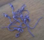 10 stuks oorbelhaakjes paars., Ophalen of Verzenden, Nieuw, Overige typen