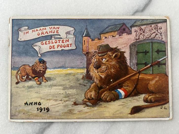 Na wo1: ak anno 1919 Plantijn in naam  Oranje zeeland belgie, Verzamelen, Militaria | Algemeen, Landmacht, Foto of Poster, Nederland
