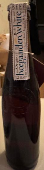 USA flesje Hoegaarden Wit bier white beer uit 1993 gevuld, Verzamelen, Biermerken, Ophalen, Zo goed als nieuw, Flesje(s), Overige merken