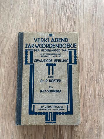 Verklarend Zakwoordenboekje - Koster & Schuringa beschikbaar voor biedingen
