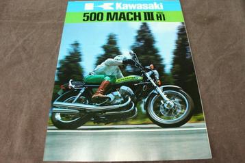 Kawasaki 500 Mach III model H1 verkoop folder brochure beschikbaar voor biedingen