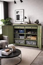 Oude Werkbank Kast - Industrieel Metaal, Ophalen, Gebruikt, 100 tot 150 cm, Vintage