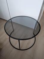 Salontafel smoke glas 75 cm, Ophalen, Nieuw, Glas, 75 cm of meer