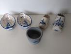 Delfts blauw klomp, schaaltje en Keuls potje, Ophalen of Verzenden