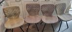 4 eetkamer stoelen, Huis en Inrichting, Stoelen, Ophalen, Gebruikt, Grijs, Vier