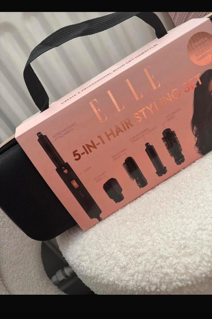 Elle 5-in-1 Haarstyling Set - Nieuwstaat!, Witgoed en Apparatuur, Persoonlijke-verzorgingsapparatuur, Zo goed als nieuw, Haarverzorging