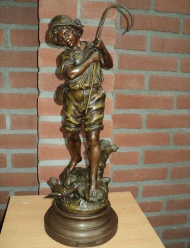 Zamak vissers jongetje, Antiek en Kunst, Antiek | Koper en Brons, Ophalen