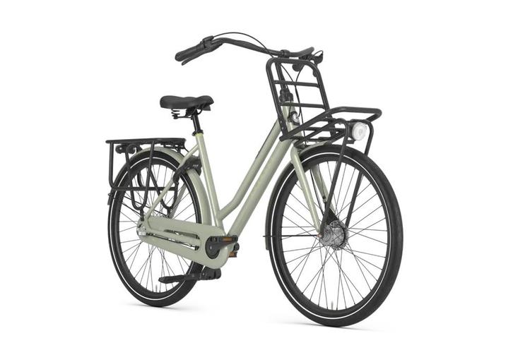 Gazelle HEAVYDUTY Pistache green, Fietsen en Brommers, Fietsen | Dames | Omafietsen, Gebruikt, 47 tot 50 cm, Handrem, Versnellingen