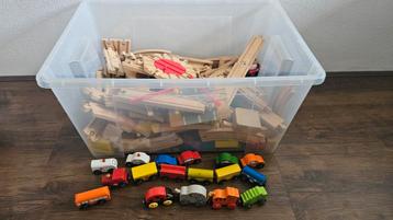 Houten Treinbaan - Veel Baandelen & Treintjes! beschikbaar voor biedingen