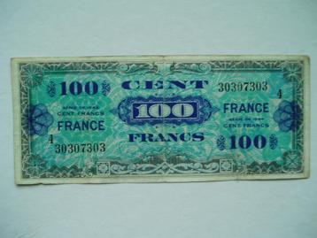 967. Frankrijk, AMC 100 francs 1944 WW II block # 4. beschikbaar voor biedingen