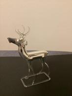 Oude Kerst Ornament - Zilveren Hert, Ophalen of Verzenden