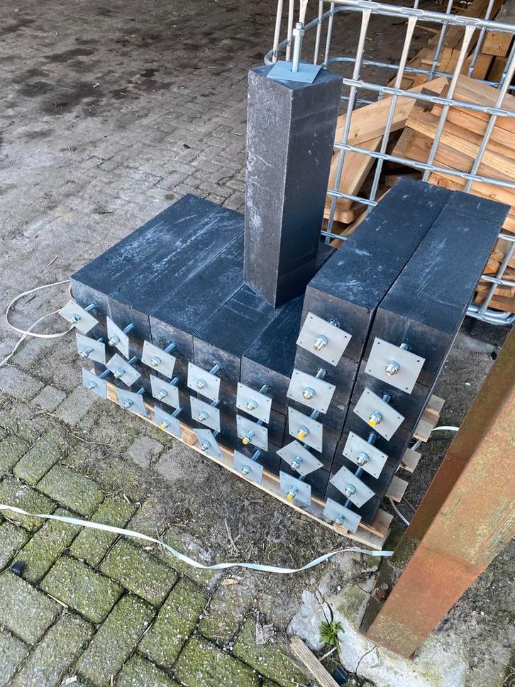 Betonpoeren, Tuin en Terras, Bielzen en Borders, Zo goed als nieuw, Minder dan 25 cm, Minder dan 100 cm, Ophalen