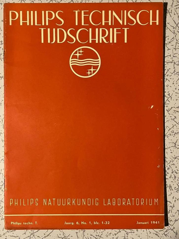 10 EXEMPLAREN PHILIPS TECHNISCH TIJDSCHRIFT 1941.    Philips, Boeken, Techniek, Zo goed als nieuw, Overige onderwerpen, Ophalen of Verzenden