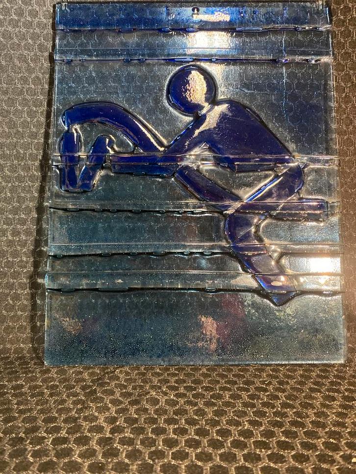 Glazen raamganger- Handgemaakt Kunstwerk, Antiek en Kunst, Kunst | Schilderijen | Abstract, Ophalen of Verzenden