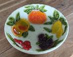 Barbotine fruitschaal, Antiek en Kunst, Antiek | Schalen, Ophalen of Verzenden