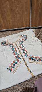 Mooie Marokkaanse Kaftan - XS/S, Kleding | Dames, Wit, Ophalen of Verzenden, Zo goed als nieuw, Maat 34 (XS) of kleiner