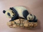 Reuzenpanda met jong vintage wandplaquette  Bossons, Antiek en Kunst, Ophalen of Verzenden