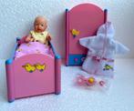 Mini baby born slaapkamer met mini baby born popje, Ophalen of Verzenden, Zo goed als nieuw, Babypop