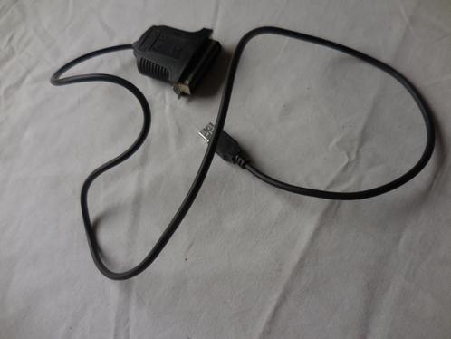 USB-A naar Parallel snoer, Computers en Software, Pc- en Netwerkkabels, Zo goed als nieuw, Ophalen