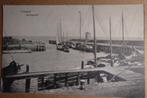 Oude kaart Vlieland haven 1915, Ophalen of Verzenden, Voor 1920, Gelopen, Waddeneilanden