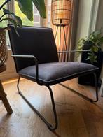 Fauteuil met metalen frame, Huis en Inrichting, Fauteuils, Ophalen, Gebruikt, Minder dan 75 cm, Metaal