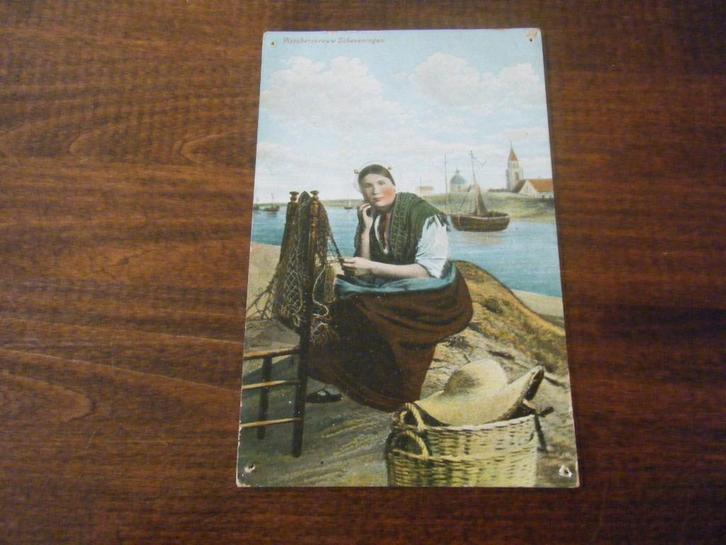 P31 - Scheveningen - Vissersvrouw - 1908 - Oud, Verzamelen, Ansichtkaarten | Nederland, Zuid-Holland, Voor 1920, Verzenden
