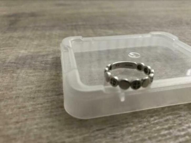 Zilveren Zinzi aanschuif ring met zirconia maat 54, Sieraden, Tassen en Uiterlijk, Ringen, Gebruikt, Dame, 17 tot 18, Zilver, Zilver