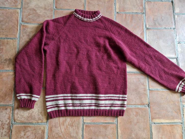 Noorse wollen trui maat L - ZGAN, Kleding | Heren, Truien en Vesten, Zo goed als nieuw, Rood, Verzenden