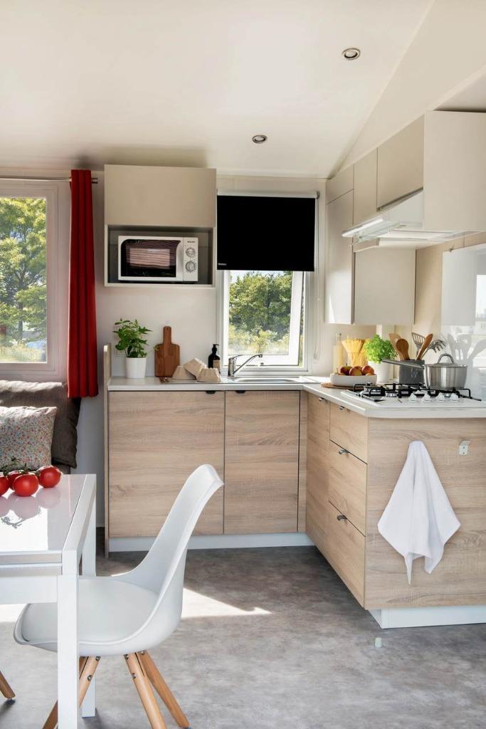 Nieuwe chalets te koop op jaarplaats, Caravans en Kamperen, Stacaravans, tot en met 6, Ophalen