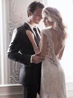 Vintage gatsby look trouwjurk maat 36/38, Kleding | Dames, Ophalen of Verzenden, Zo goed als nieuw, Wit, Trouwjurk
