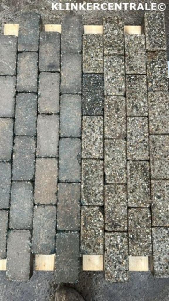 650m2 grijs betonklinkers keiformaat straatstenen bkk bss si, Tuin en Terras, Tegels en Klinkers, Gebruikt, Klinkers, Beton, Verzenden