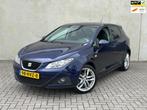 SEAT Ibiza 1.6 Sport-up DSG 17'' Carplay Cruise Airco Ori NL, Auto's, Seat, Stof, Gebruikt, Zwart, Blauw