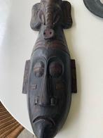Afrikaanse houten snijwerk masker, Antiek en Kunst, Ophalen of Verzenden