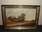 F.J. Navez ( 1787 – 1869), Landscape with cottages., Ophalen of Verzenden