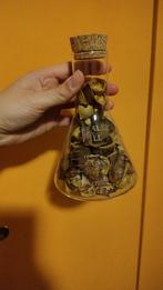 Decoratieve fles met inhoud, erlenmeyer, Huis en Inrichting, Ophalen of Verzenden, Gebruikt