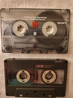 2 Sony HF en UX90 cassettebandjes, Cd's en Dvd's, Cassettebandjes, 2 t/m 25 bandjes, Met bewaardoos, rek of koffer, Ophalen of Verzenden