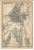 1901 - Maastricht stadsplannetje, Boeken, Nederland, Ophalen of Verzenden, 1800 tot 2000, Landkaart