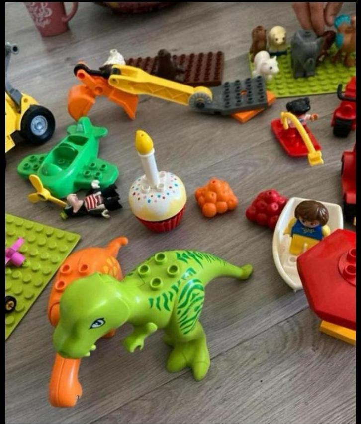 Enorme vuilniszak vol duplo: bouwstenen, autos, dieren etc, Kinderen en Baby's, Speelgoed | Duplo en Lego, Zo goed als nieuw, Duplo