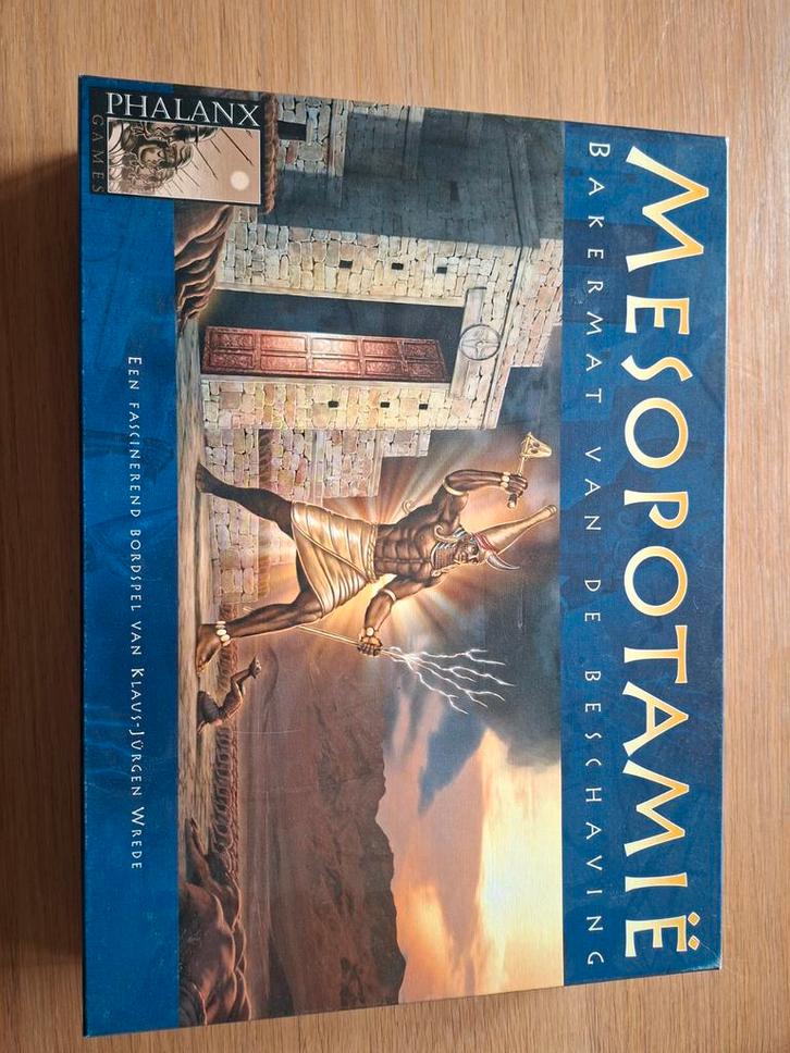 Mesopotamië Bordspel - Phalanx Games, Hobby en Vrije tijd, Gezelschapsspellen | Bordspellen, Zo goed als nieuw, Drie of vier spelers