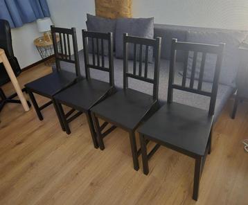 4 ikea chairs STEFAN brown/black  beschikbaar voor biedingen