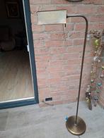 Messing halfhoog staande lees/ schemerlamp., Huis en Inrichting, Lampen | Vloerlampen, Ophalen of Verzenden, Zo goed als nieuw