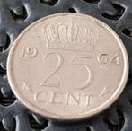 25 Cent 1964 - Koningin Juliana, Ophalen of Verzenden, Koningin Juliana, 25 cent, Losse munt