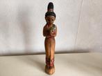 Houten beeld vrouwenfiguur Aziatisch, Indiaas handgemaakt, Ophalen of Verzenden