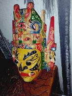Chinees handgeschilderde houten masker, Ophalen of Verzenden