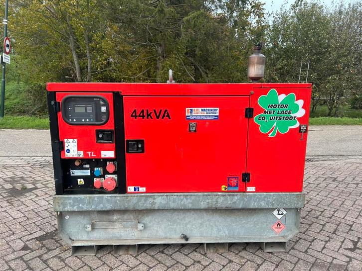 Europower 45 kVA Kubota V3800 aggregaat generatorset, Doe-het-zelf en Verbouw, Aggregaten, Zo goed als nieuw, Dieselolie, Ophalen of Verzenden